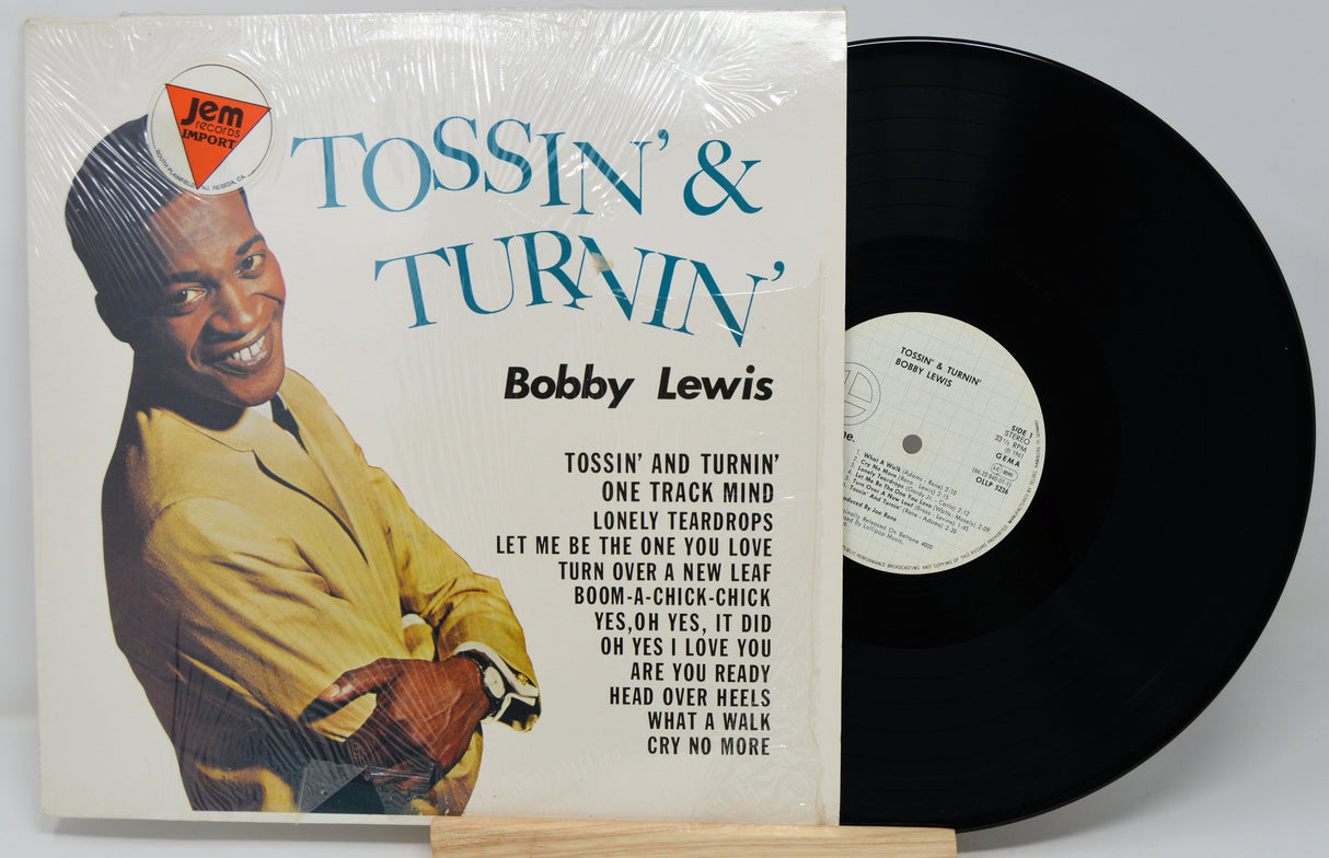 Vinyl record with cover featuring Bobby Lewis and album details
