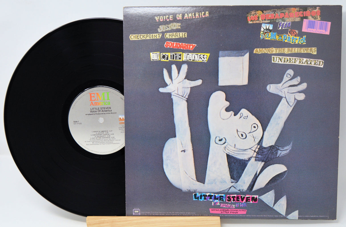 Vinyl record with a colorful cover featuring a cartoon character and text.