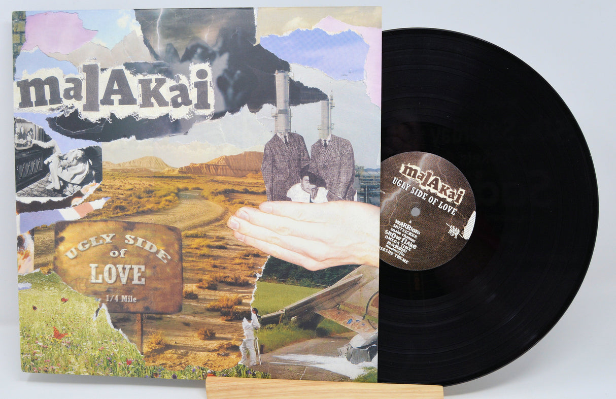 Malakai Ugly Side of Love vinyl LP front cover featuring collage art and album title