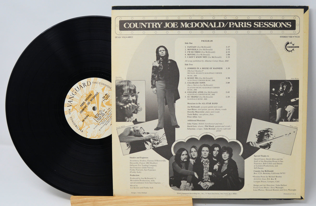 McDonald, Country Joe - Paris Sessions