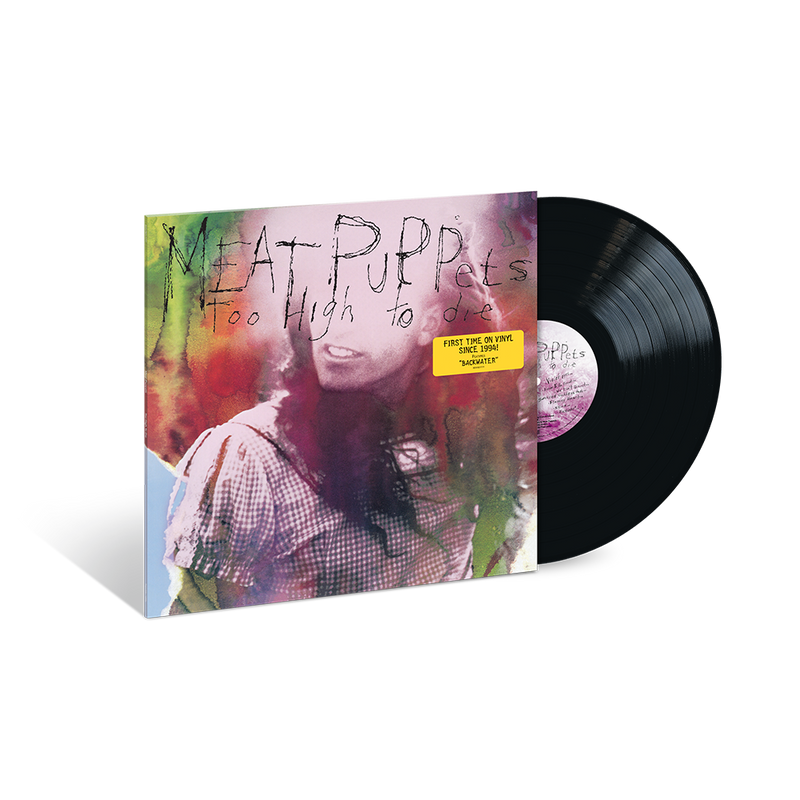 Meat Puppets Too High to Die vinyl LP with colorful album cover and record