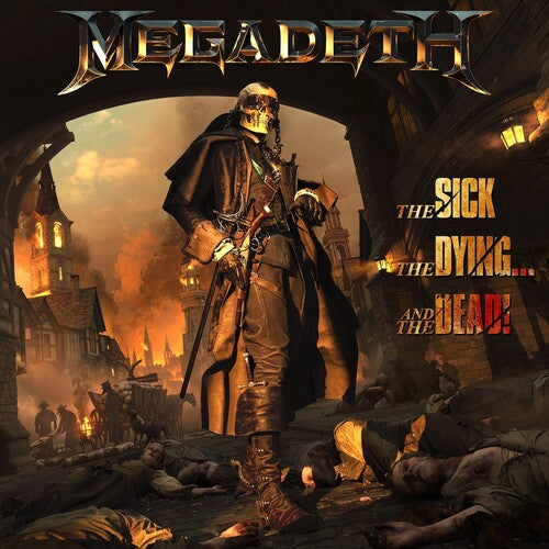 Megadeth The Sick, The Dying... And The Dead! album cover art featuring dystopian scene