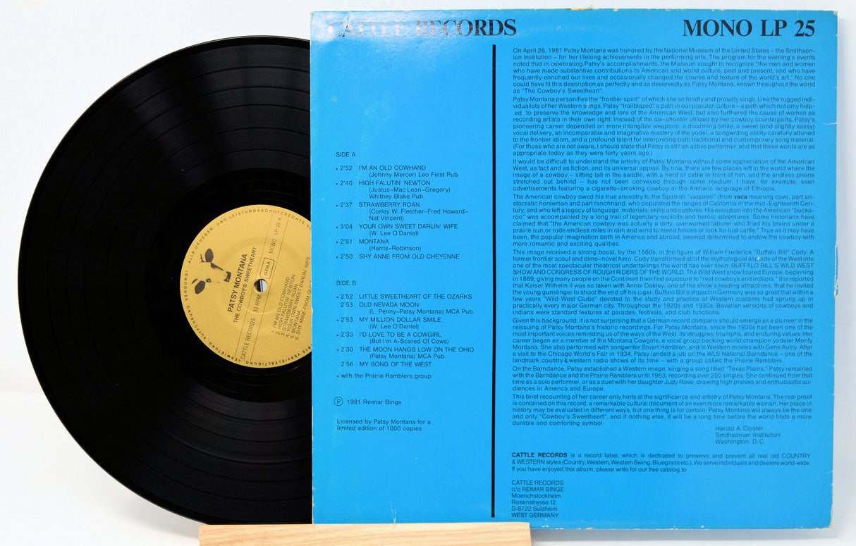 Montana, Patsy - Cowboy's Sweetheart