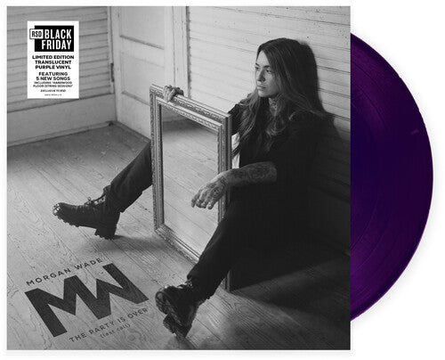 Morgan Wade The Party Is Over limited edition translucent purple vinyl record with album cover
