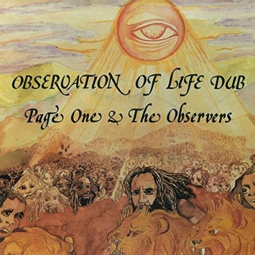 Observation of Life Dub album cover featuring an all-seeing eye and a crowd of people with lions