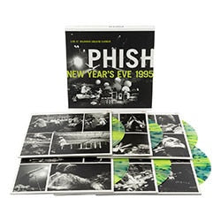 Phish New Year's Eve 1995 vinyl record set with cover and box set design showing live photos from the concert.