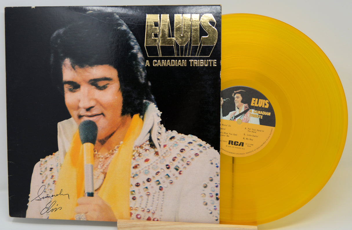 Vinyl record with Atlantic label on a white background