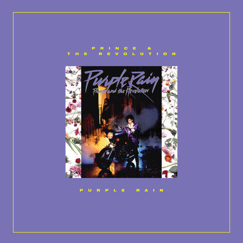 Prince - Purple Rain (1 Step) Album cover for 'Purple Rain' by Prince and the Revolution on a purple background.
