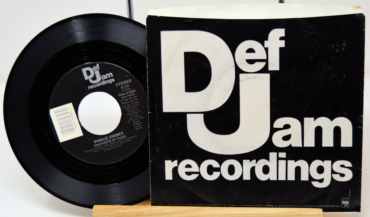 Vinyl record and Def Jam Recordings logo on a white background