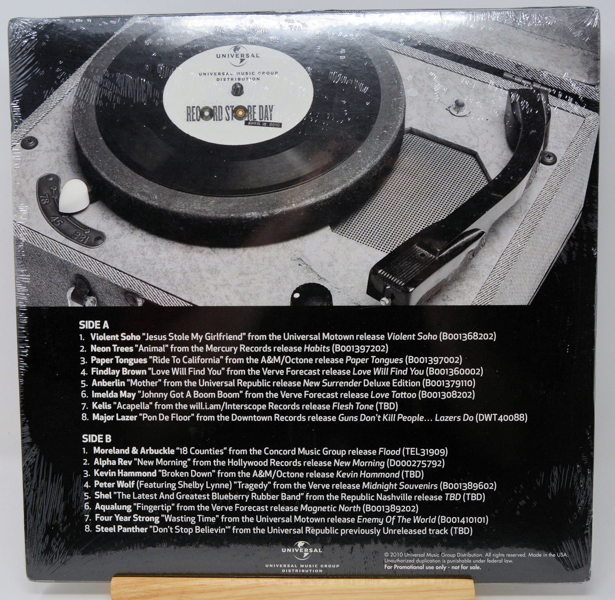 Turntable with Record Store Day Choice Cuts 2010 vinyl and tracklist details