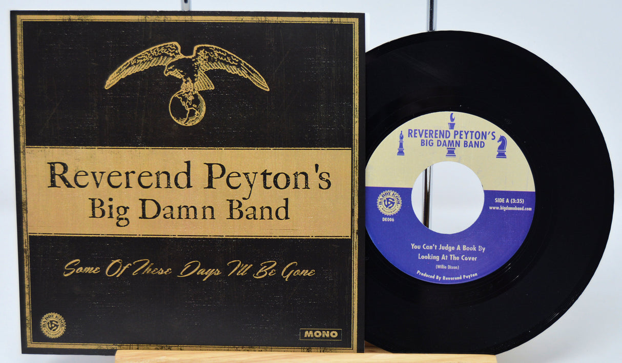 Vinyl record and cover for 'Reverend Peyton's Big Damn Band' with label visible
