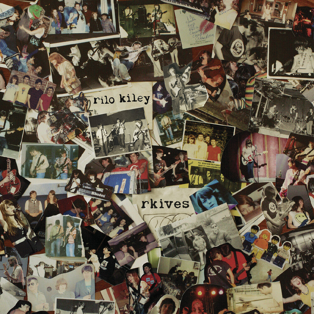 Collage of photos and images with 'rilo kiley' and 'rkives' text.