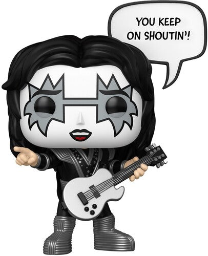Rock Icon Pop! vinyl figure with guitar and 'You Keep On Shoutin’!' speech bubble