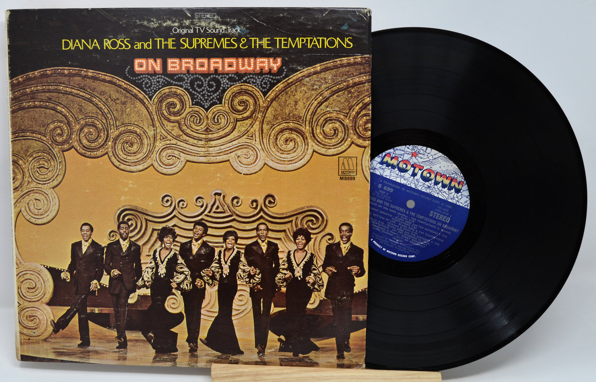 Vinyl record and cover featuring Diana Ross and The Supremes & The Temptations on Broadway