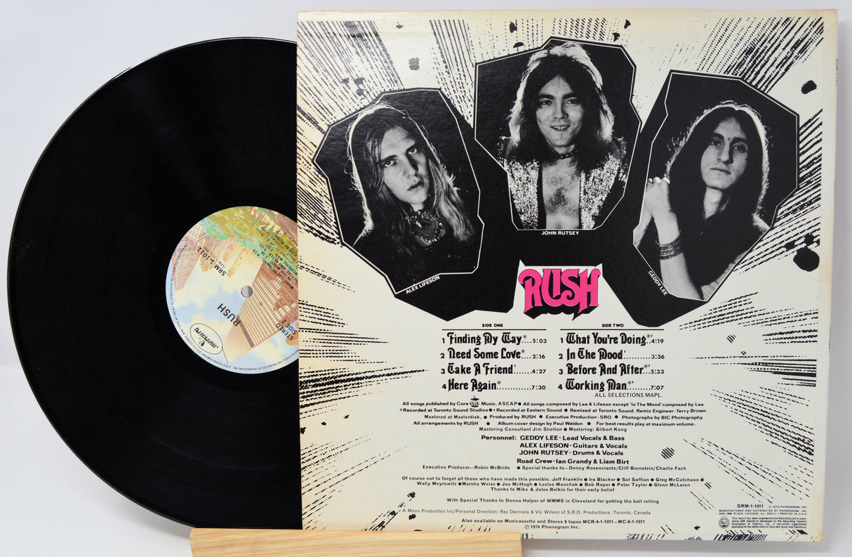 Vinyl record with cover featuring a person in a field