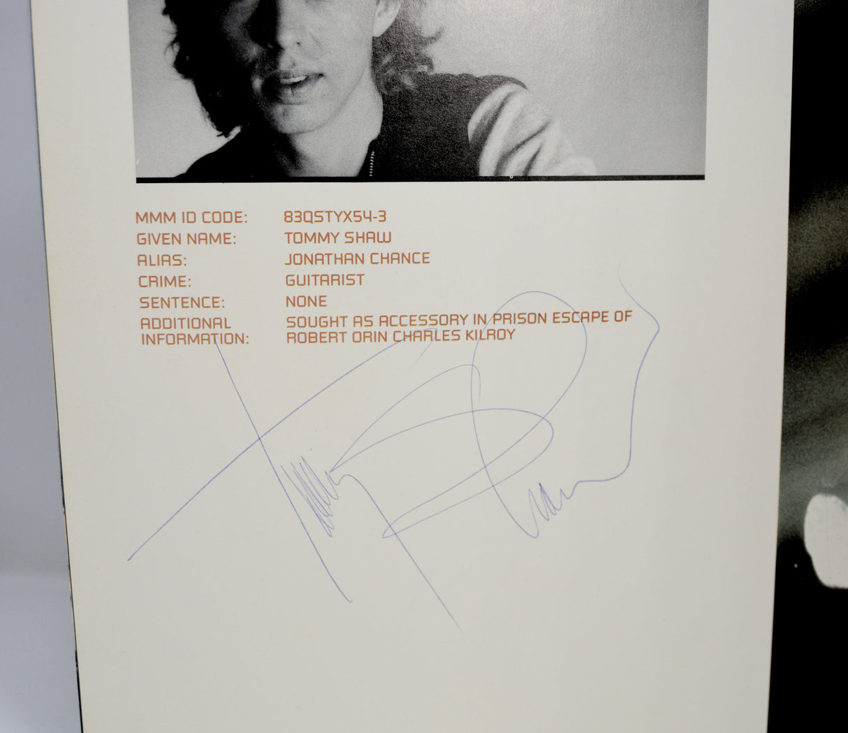 Styx - Fully Signed Kilroy Tour Program