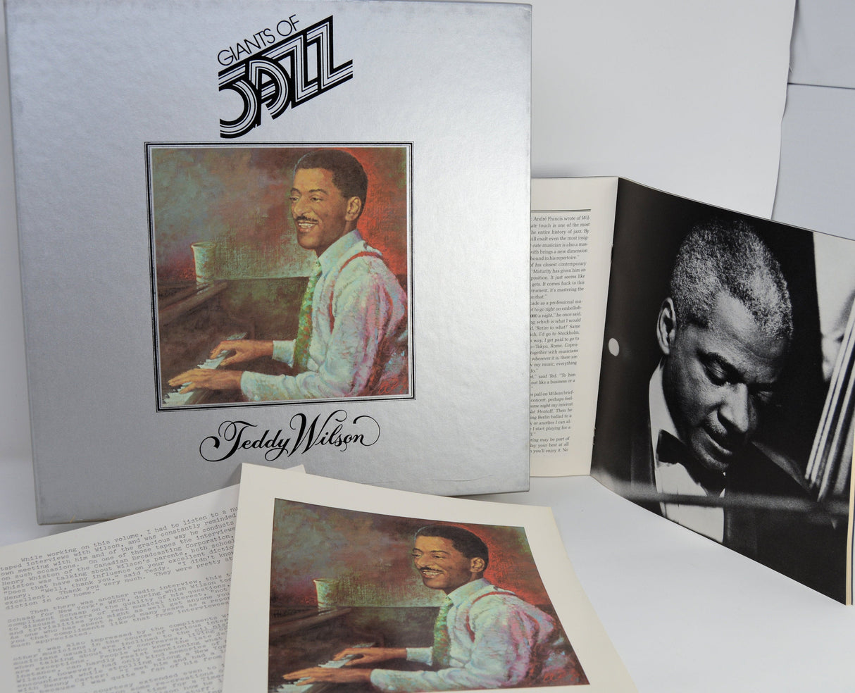 Giants of Jazz Teddy Wilson box set with illustrated cover, booklet, and inserts