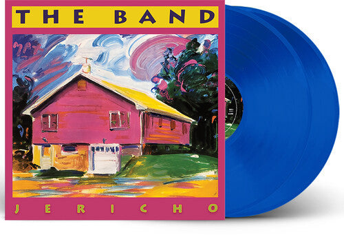 The Band Jericho album cover with vibrant painted barn and blue vinyl records