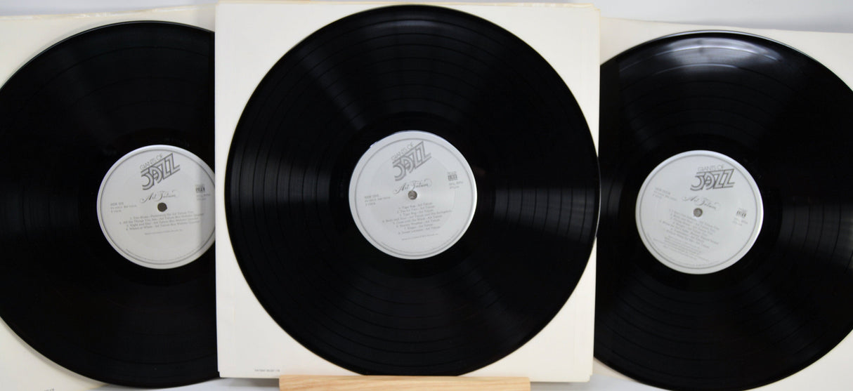 Set of three Giants of Jazz: Art Tatum vinyl records displayed in sleeves