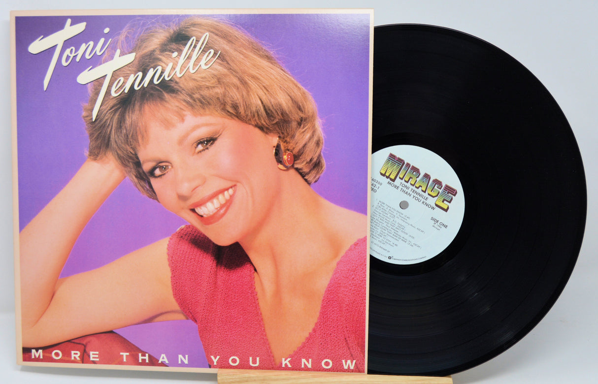 Front cover of Toni Tennille's 'More Than You Know' vinyl LP with close-up portrait and album title
