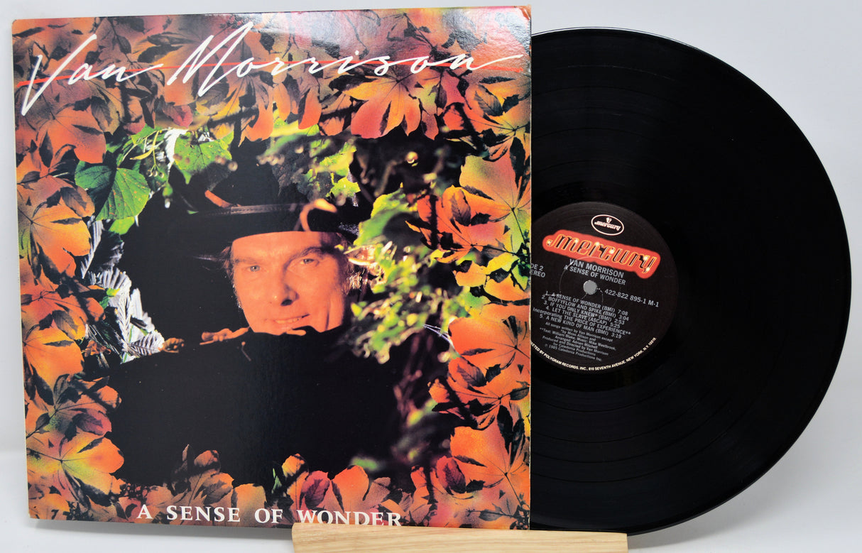 Van Morrison 'A Sense of Wonder' vinyl record with colorful cover