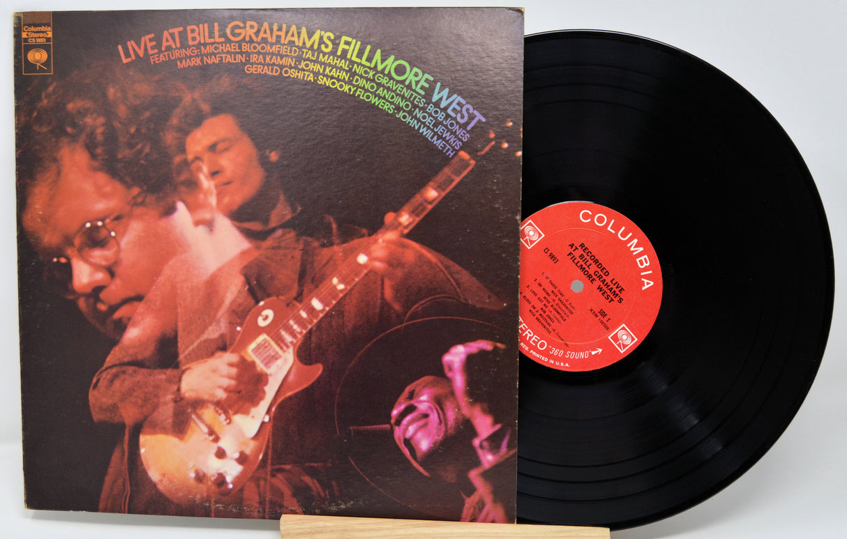 Vinyl record with a live concert at Bill Graham's Fillmore West and Columbia label.