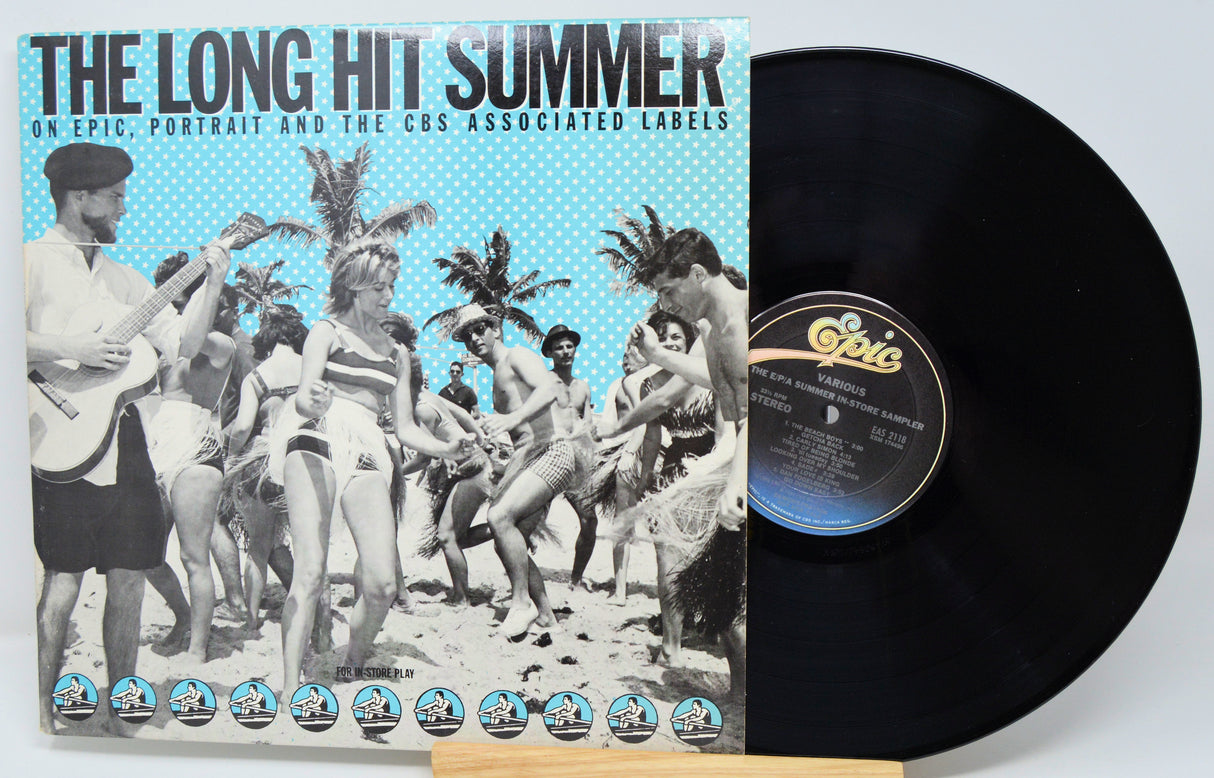 Vinyl record with cover featuring a beach scene and 'Epic' label