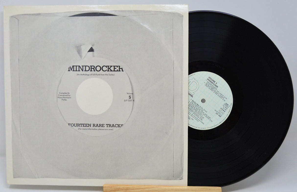 Vinyl record with cover displaying 'Mindrocker' on a white background