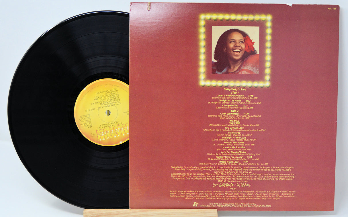 Wright, Betty - Live