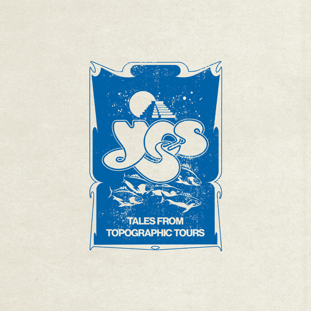Album cover with 'Yes' logo and text on a beige background