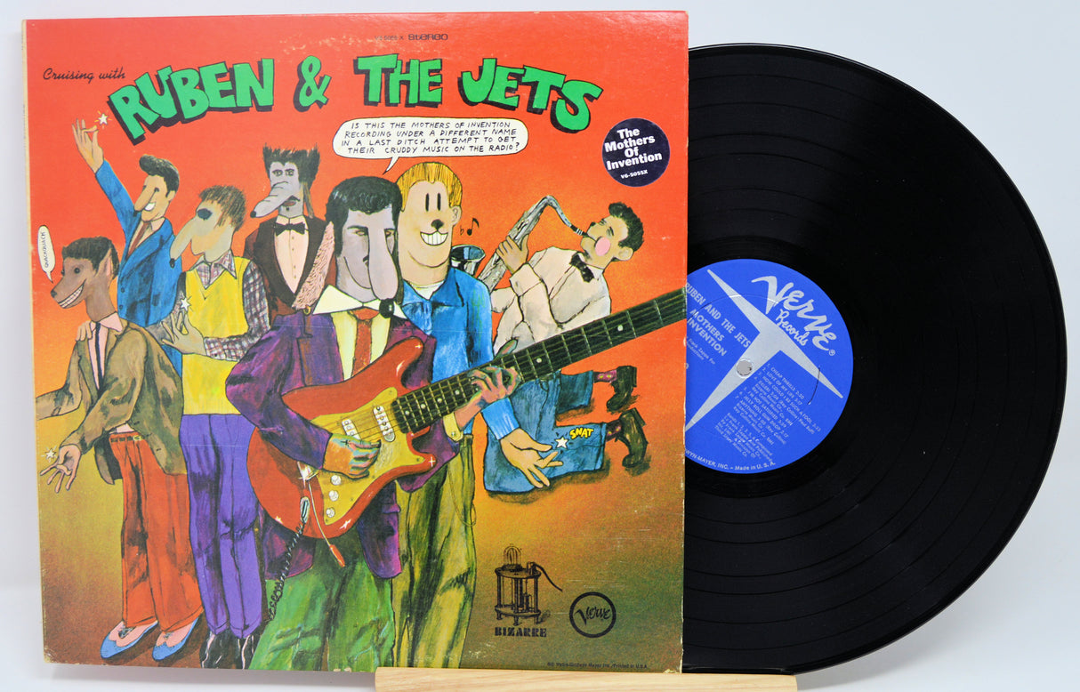 Vinyl record with colorful cover featuring 'Ruben & The Jets' and a Verve label.