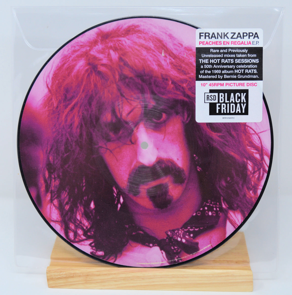 rank Zappa Peaches En Regalia, Vinyl Record Album LP, 10" Picture