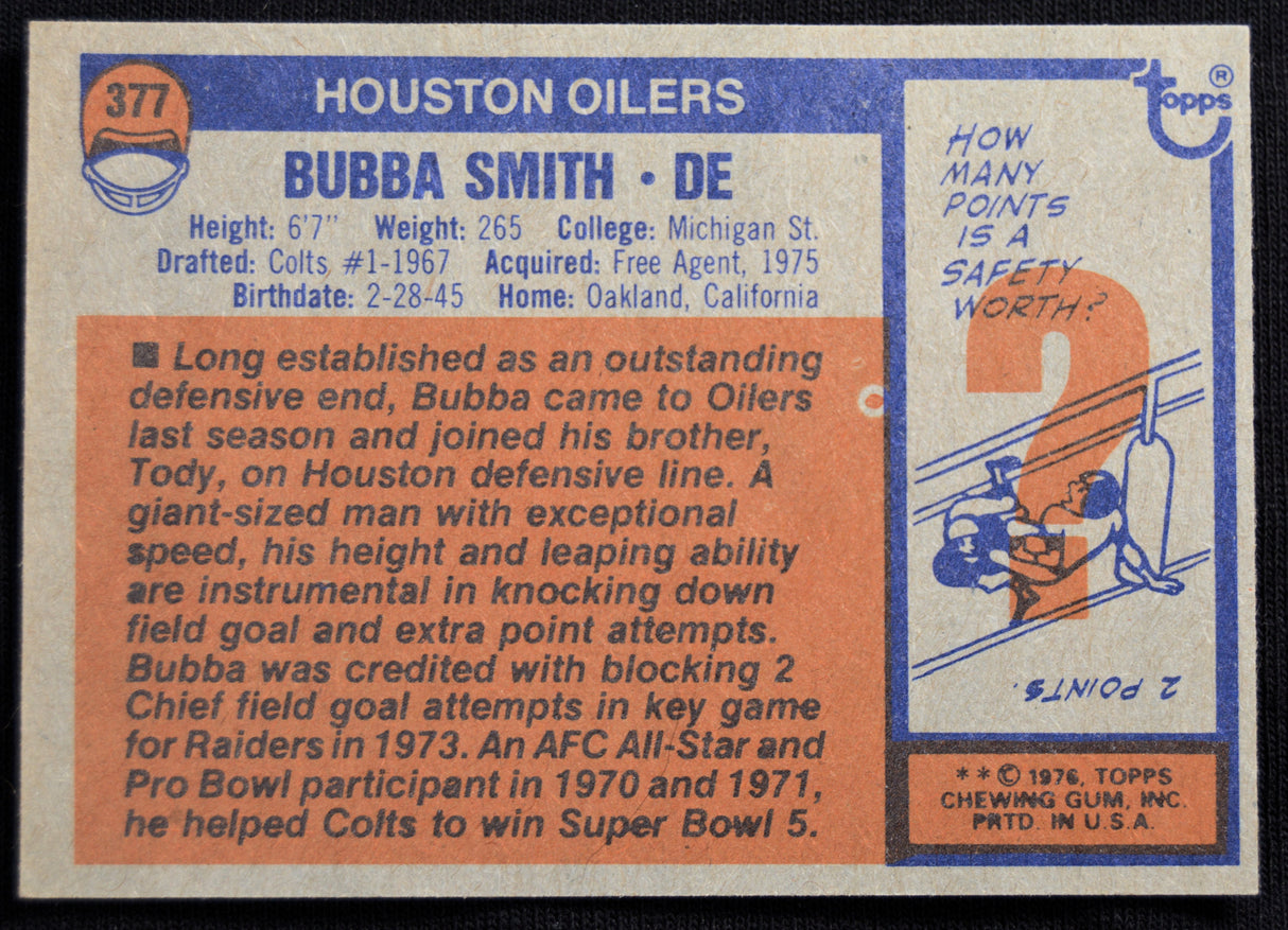 Smith, Bubba - 1976 Topps