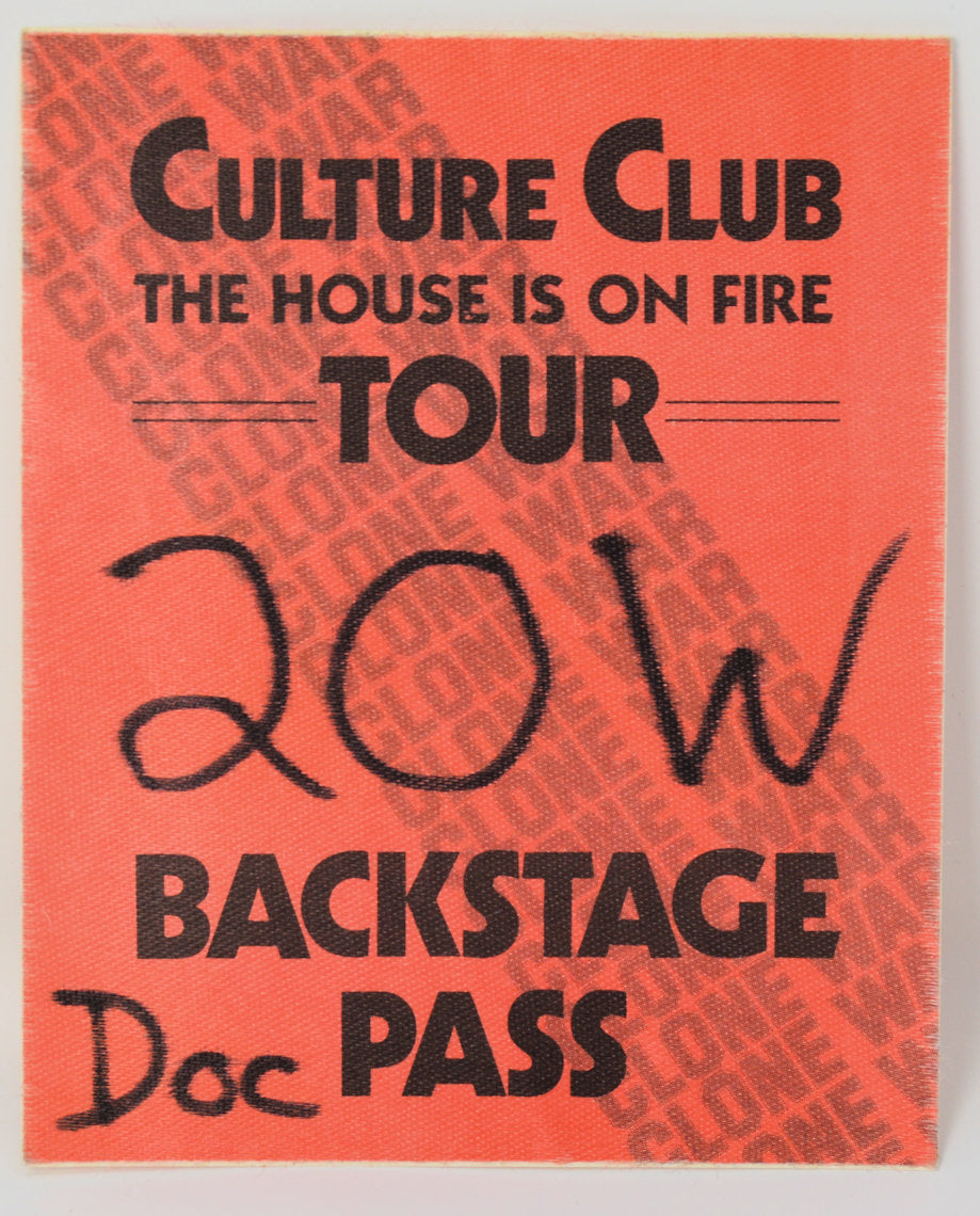 Culture Club - House Is On Fire Backstage Pass