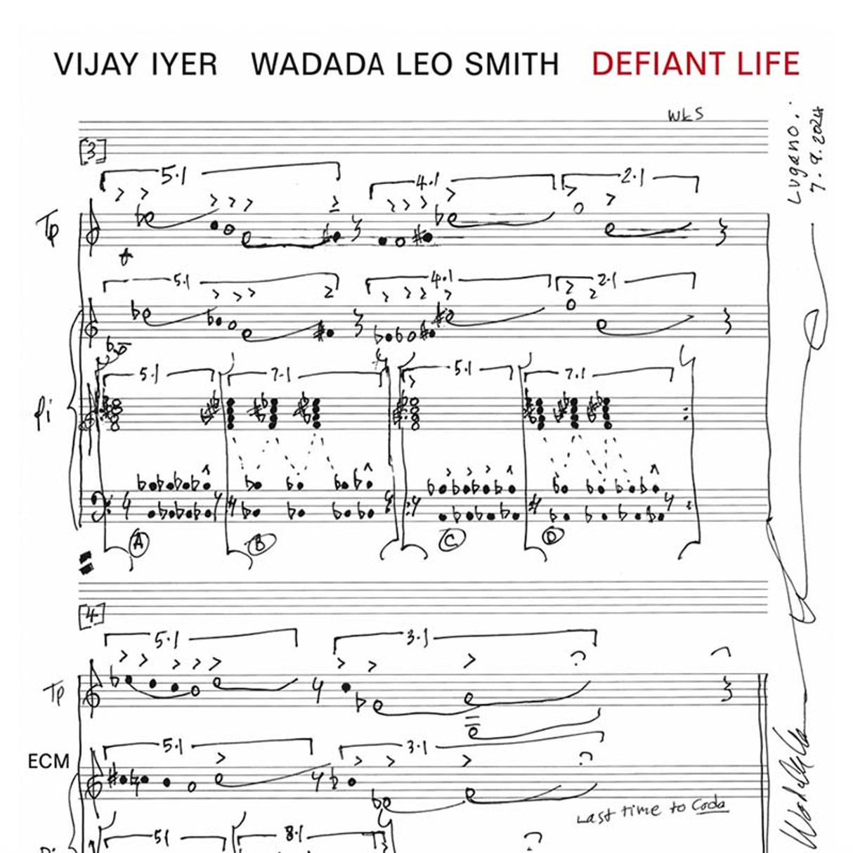 Iyer, Vijay & Wadada Leo Smith - Defiant Life