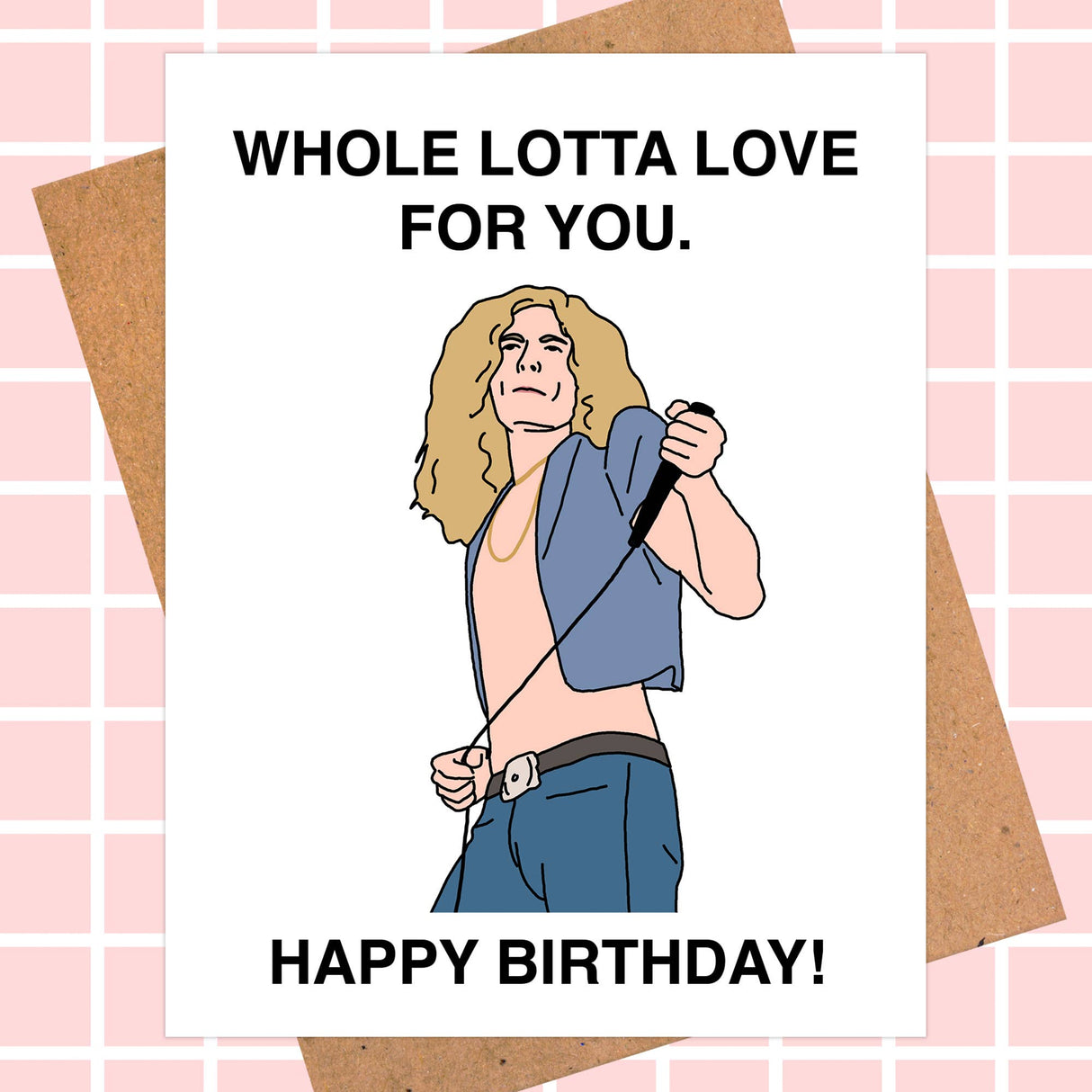 Led Zeppelin Classic Rock Band Birthday Card