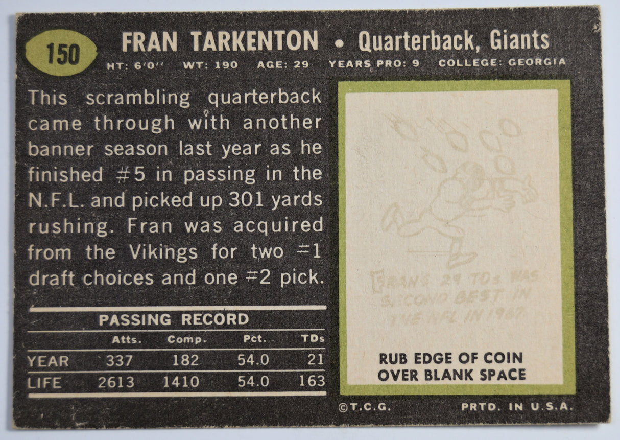Tarkenton, Fran - 1969 Topps