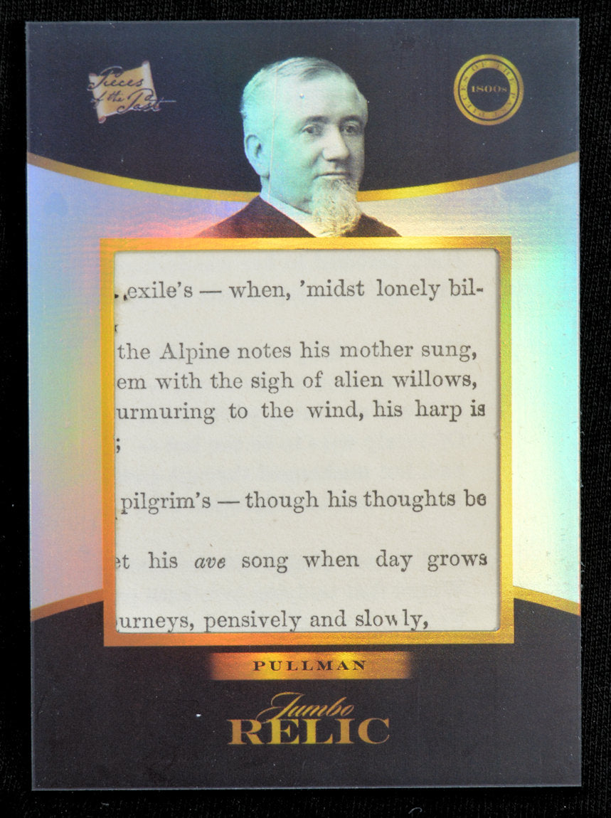 Pullman, George - Jumbo Relic Card
