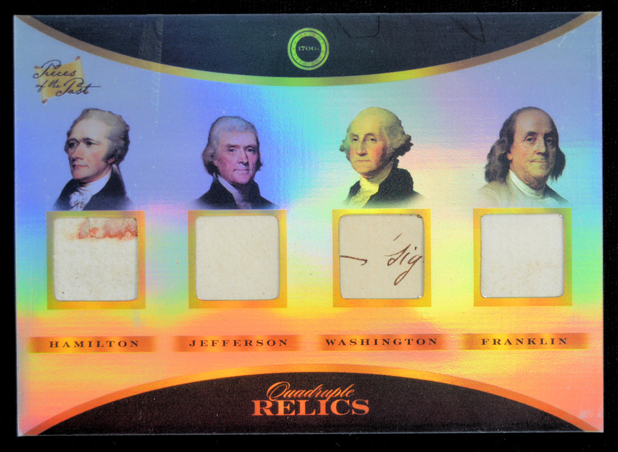 Hamilton / Jefferson / Washington / Franklin - Quad Relic