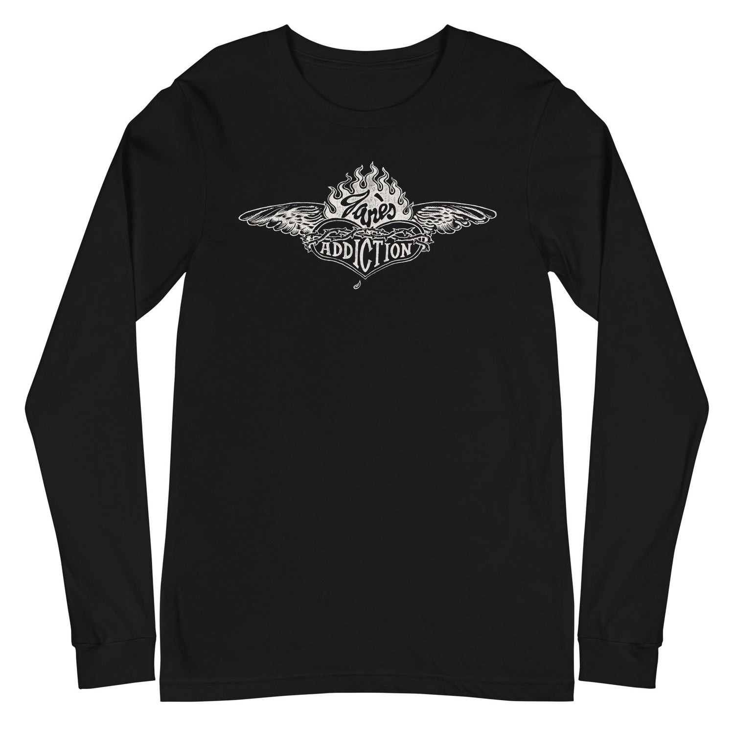 Jane's Addiction - Badge Logo Long Sleeve T-Shirt