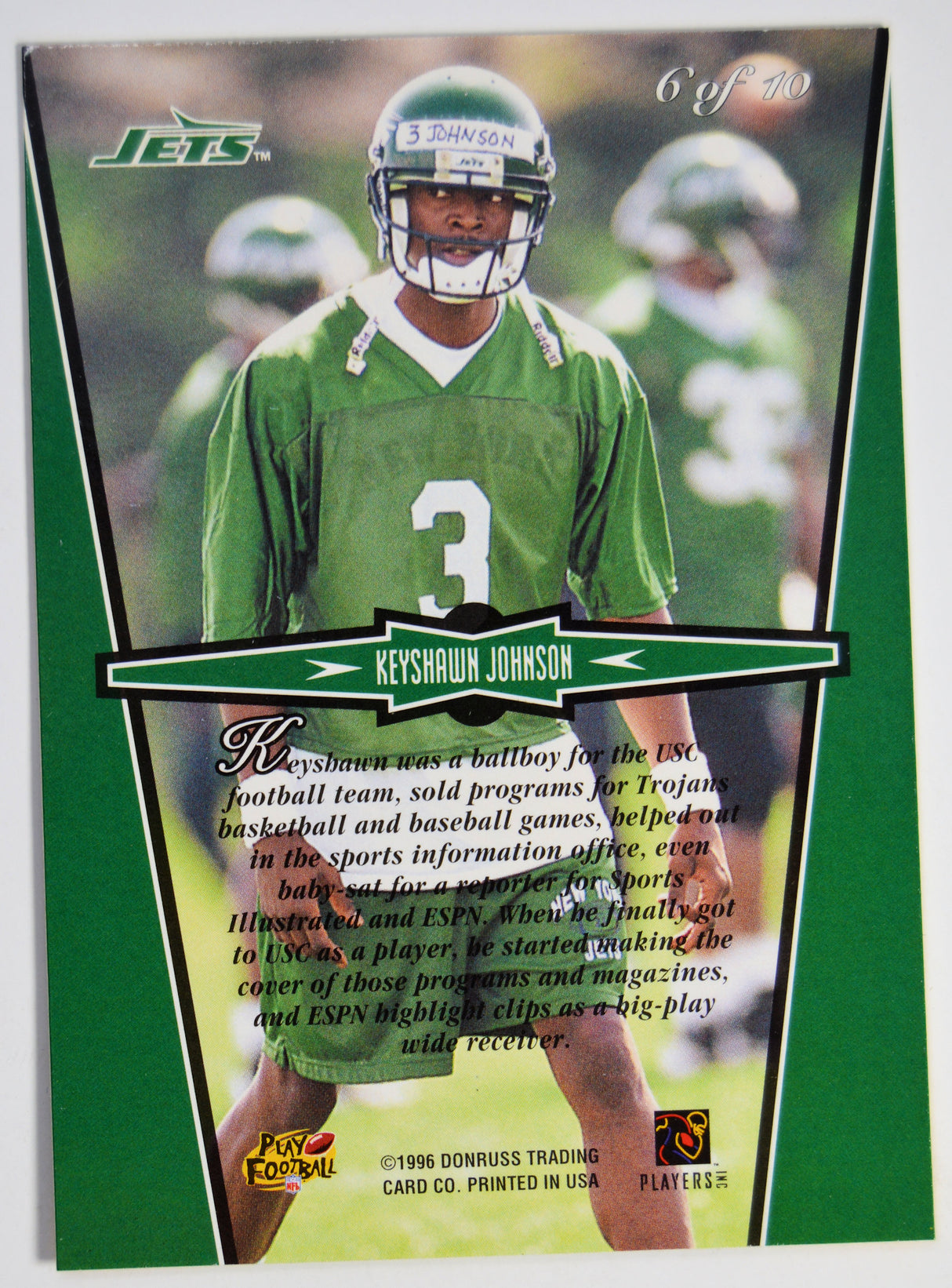 Johnson, Keyshawn - 1996 Gold Leaf