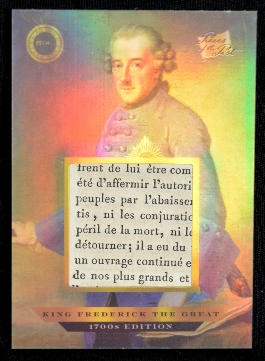 King Frederick The Great - Relic Card