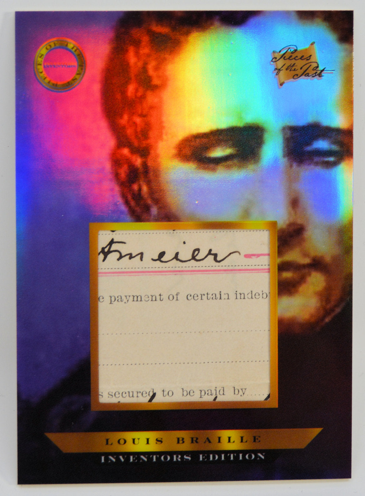 Braille, Louis - Relic Card