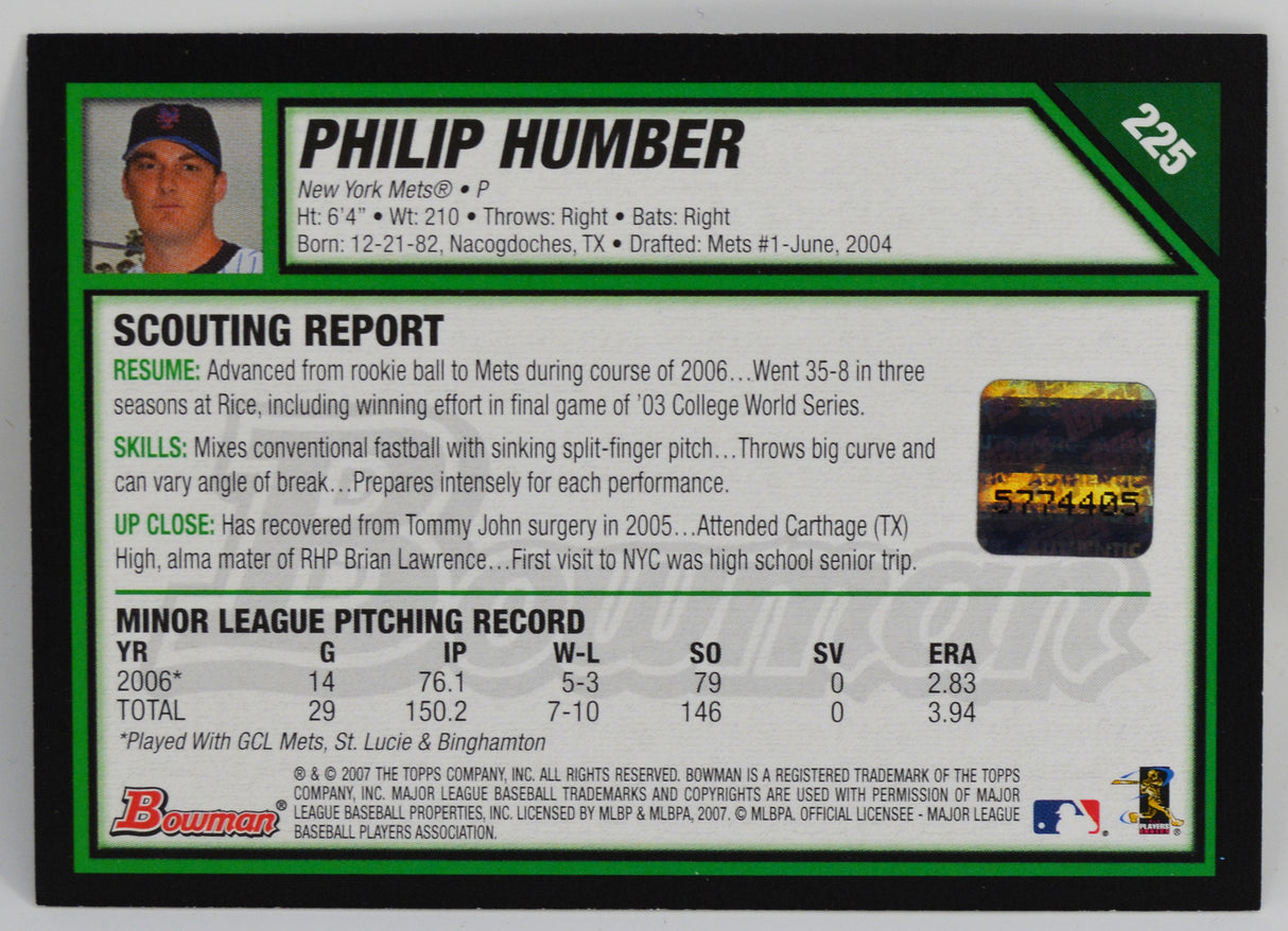Humber, Philip - 2007 Bowman