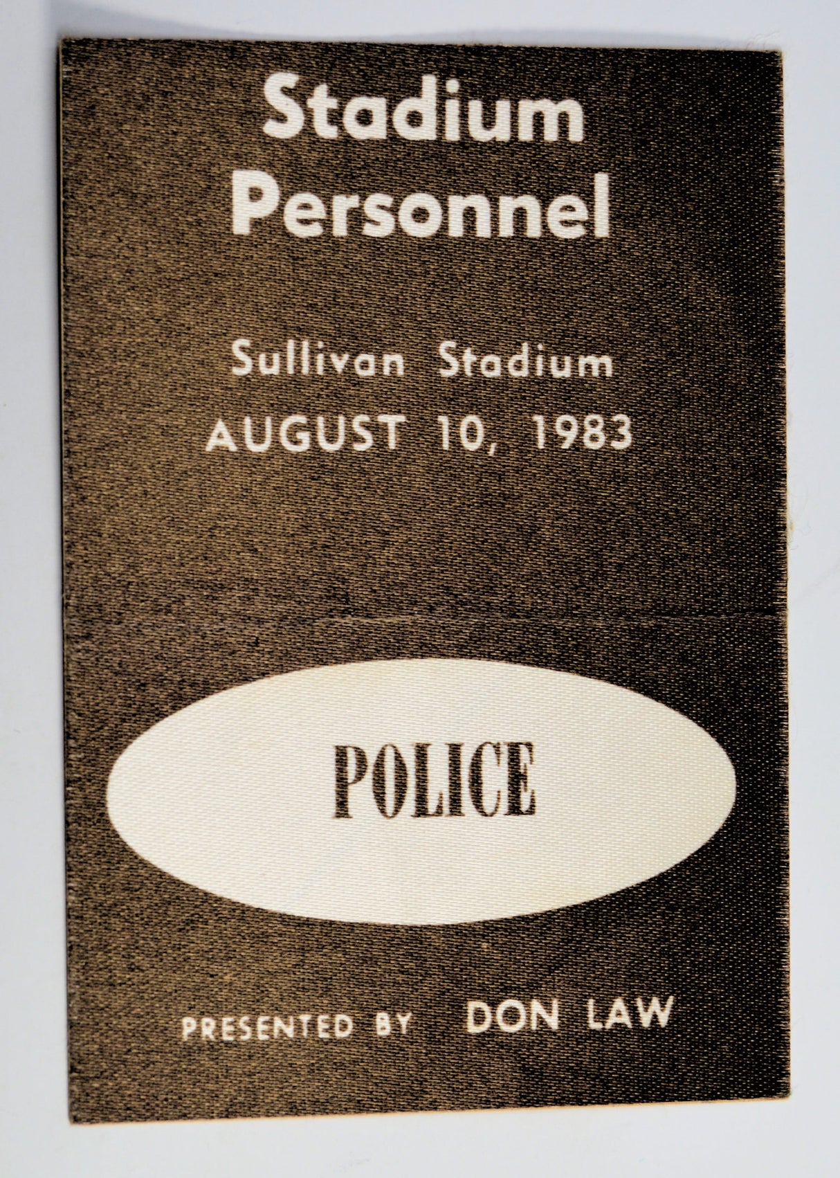 Police - 1983 Backstage Pass
