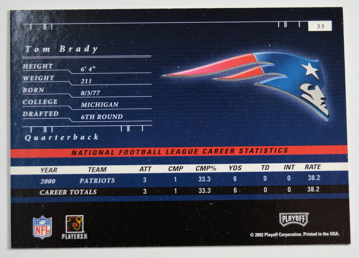 Brady, Tom - 2001 Playoff Preferred