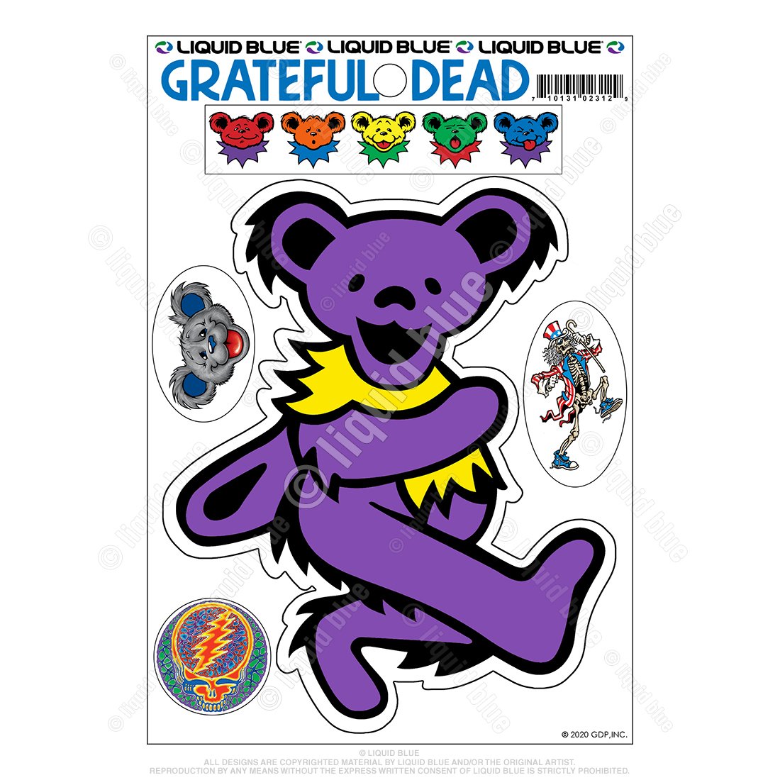 Grateful Dead - Purple Bear Sticker