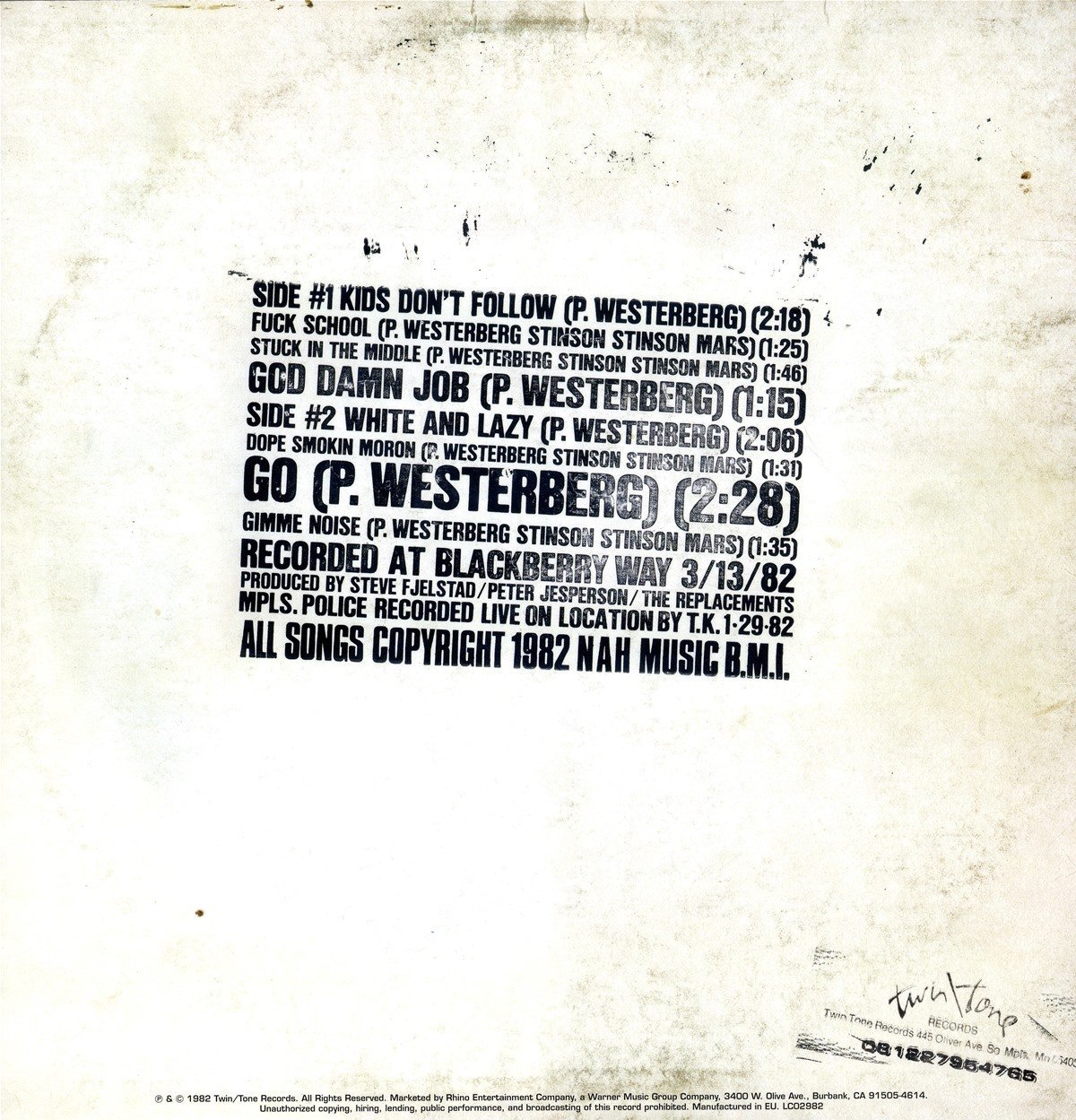 Replacements, The - Stink