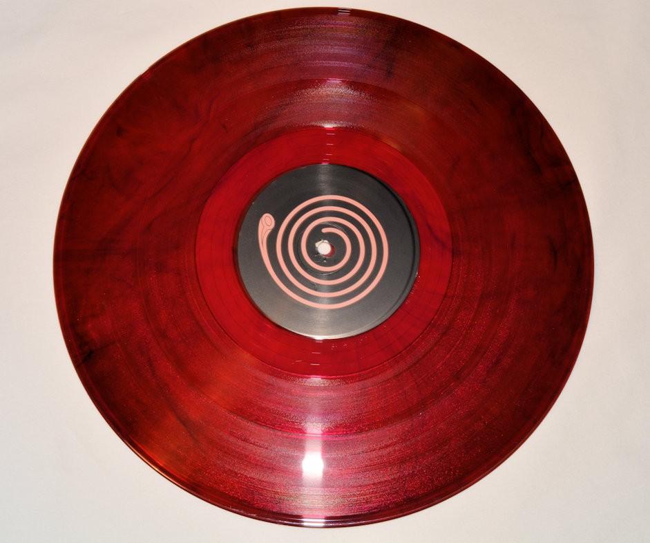smokey red and black vinyl