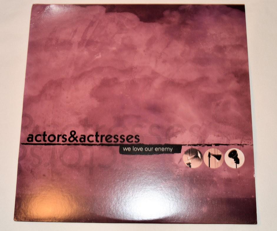 vinyl record cover for Actors&Actresses We Love Our Enemy featuring pink clouds